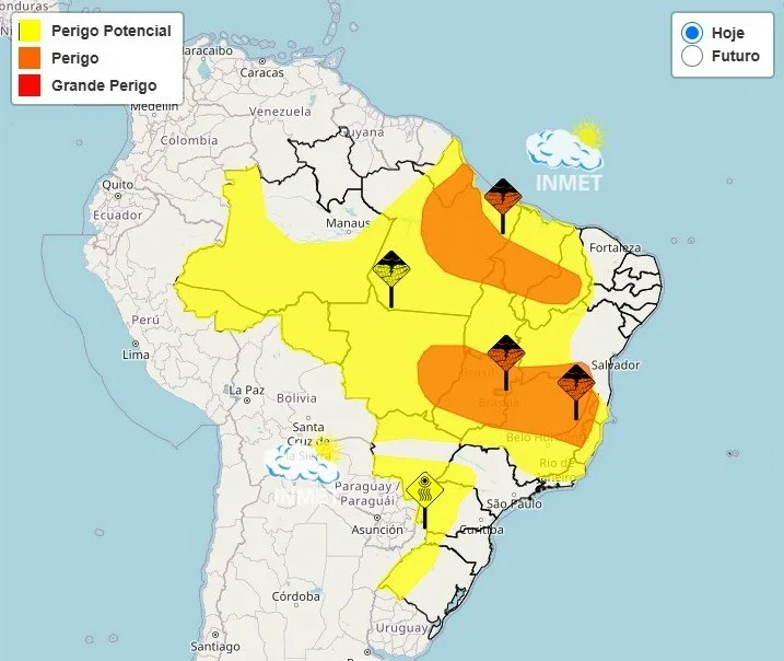 Inmet emite alerta de ‘perigo’ de chuvas intensas para 151 cidades do Leste de MG