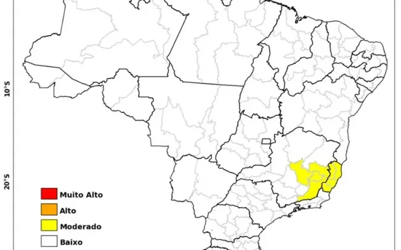 Defesa Civil emite alerta de risco geo-hidrológico para cidades da região Leste de Minas Gerais